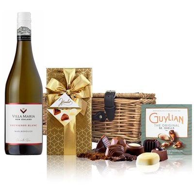 Villa Maria Private Bin Sauvignon Blanc 75cl White Wine And Chocolates Hamper